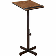 Oklahoma Sound® Portable Presentation Lectern, Color: Medium Oak