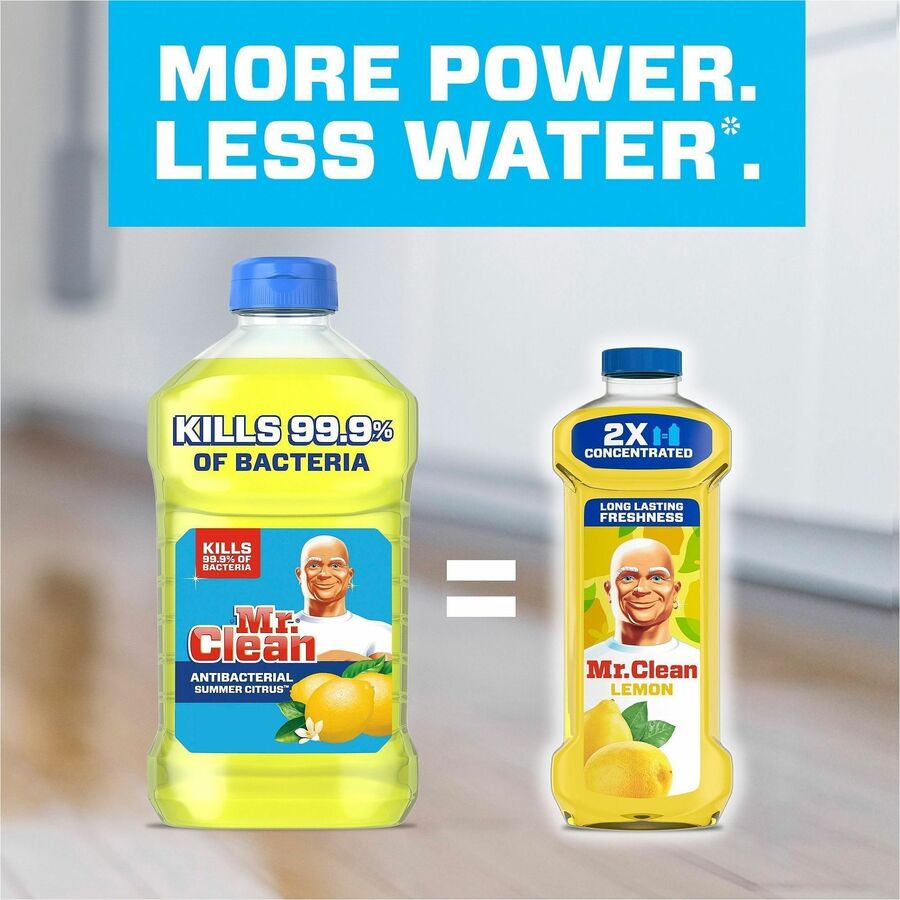 For Multi Surface, Multipurpose - Concentrate - Liquid - 23 fl oz (0.7 quart) - Fresh, Lemon Scent - Long Lasting - Yellow - 1 Each