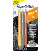 Paper Mate InkJoy Gel Pens, 0.8 mm Medium Point, Assorted Ink, Assorted Barrel, 3 Pack
