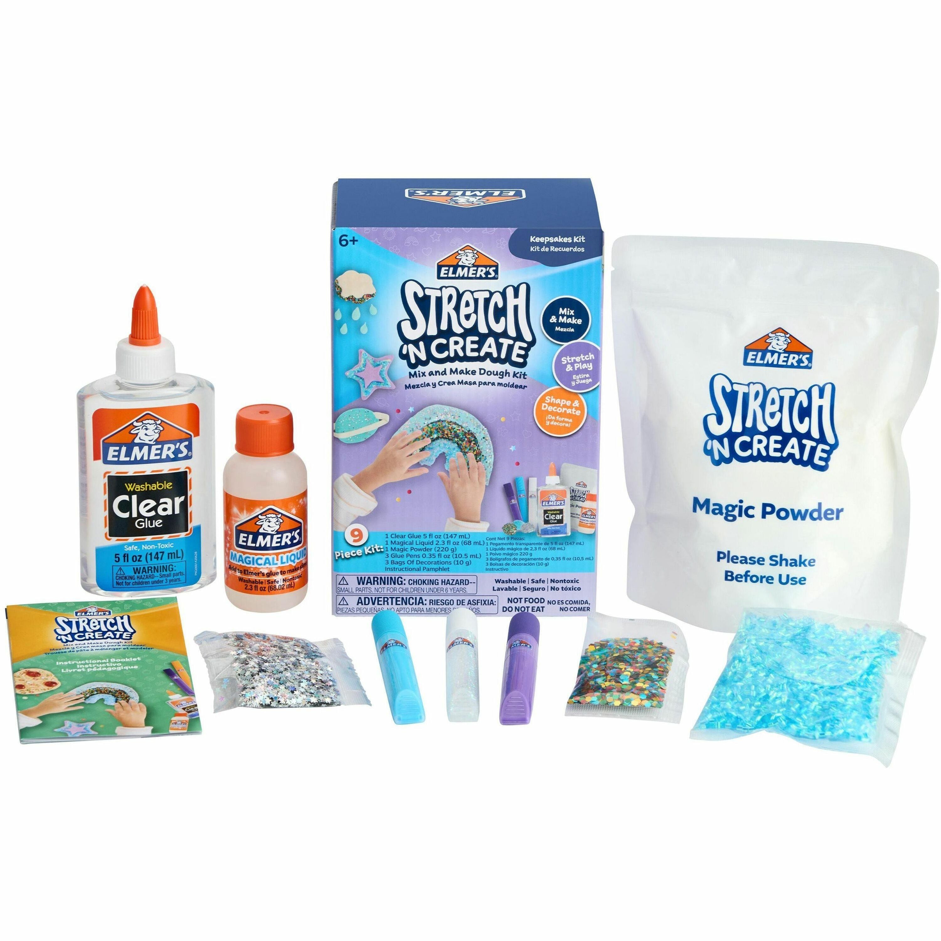 Elmer's Stretch 'N Create Dough Kit, Keepsakes, 9 Pieces, 1 Box