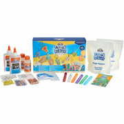 Elmer's Stretch 'N Create Dough Kit, 18 Pieces, Assorted Colors, Includes Glue Bottles, Magical Liquid, Magic Powder, Glue Pens, Ribbons, Keychain Rings, Decorations, 1 Box