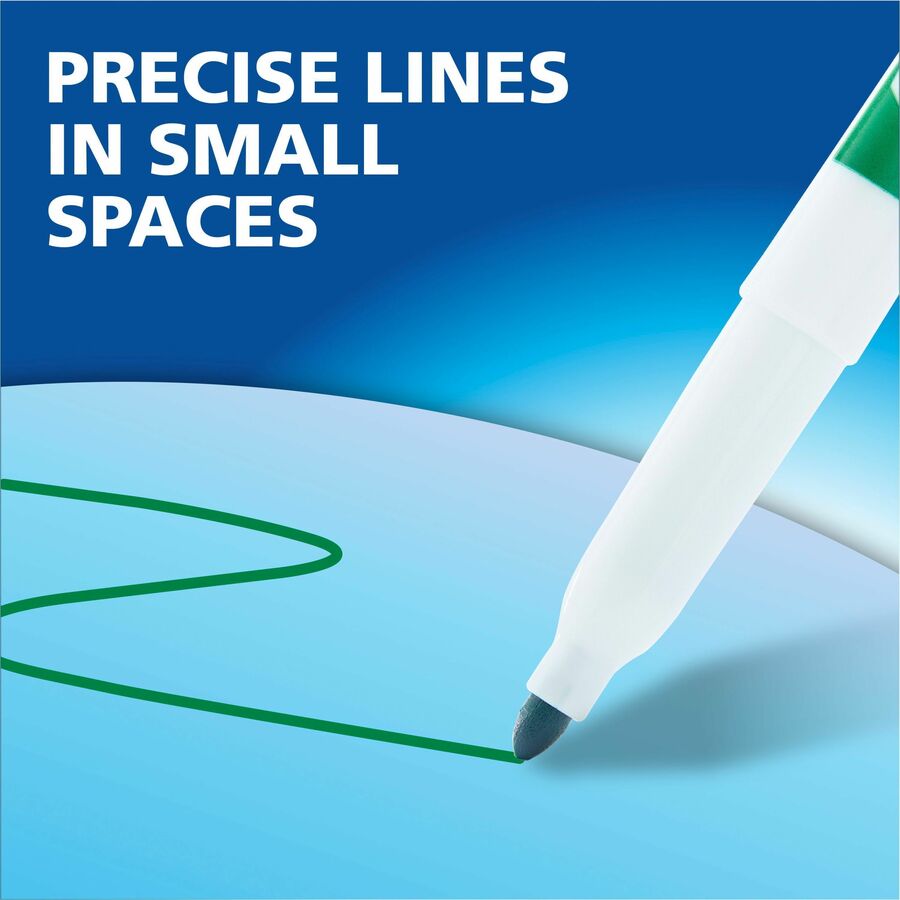 Expo Low-Odor Dry Erase Markers, Fine Point, Assorted Colors, 4 Pack