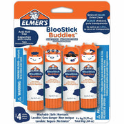 Elmer's BlooStick Buddies Glue Sticks, Blue, 0.21 oz, 4 Pack