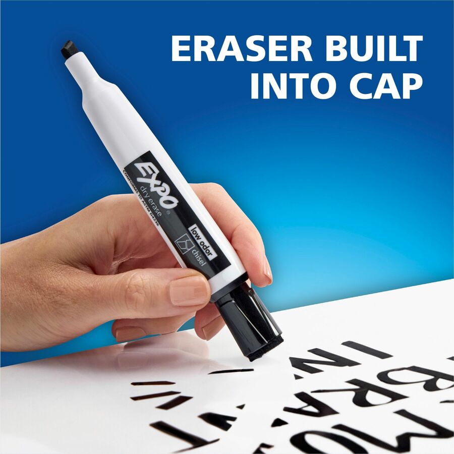 Expo Magnetic Dry-erase Markers, Chisel Tip, Assorted Colors, 4 Pack