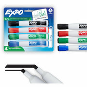 Expo Magnetic Dry-erase Markers, Chisel Tip, Assorted Colors, 4 Pack