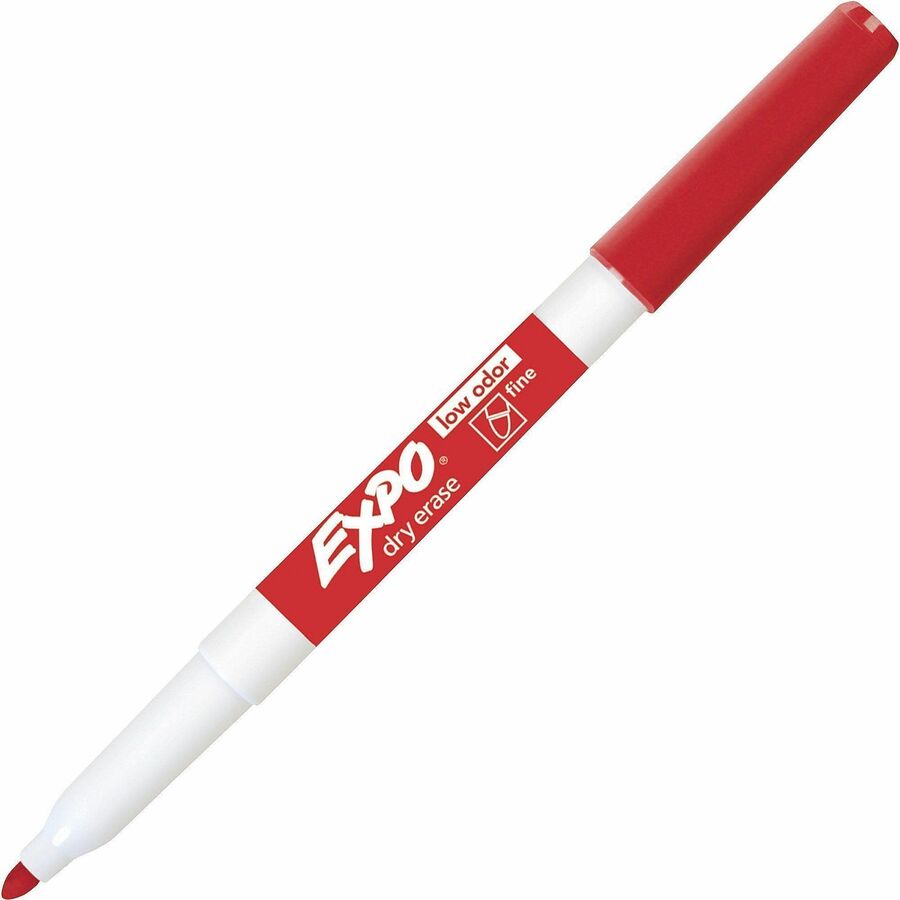 Expo Low-Odor Dry Erase Markers, Fine Point, Assorted Colors, 4 per Set
