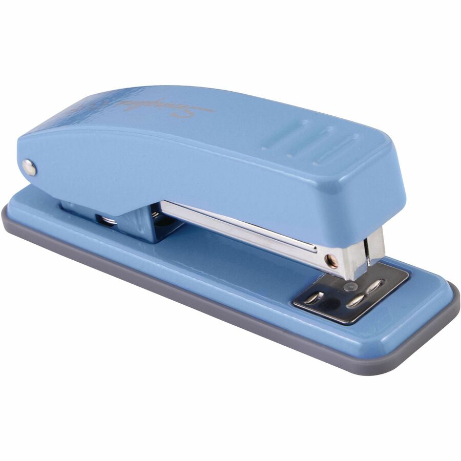 Swingline Cub Compact Stapler, Half Strip, 105 Staple Capacity, 20 Sheet, Electric Blue, Metal, 1 Each