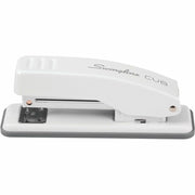 Swingline Cub Compact Stapler, Half Strip, 20-Sheet Capacity, Holds 105 Staples, Electric Arctic White, Metal, 1 Each