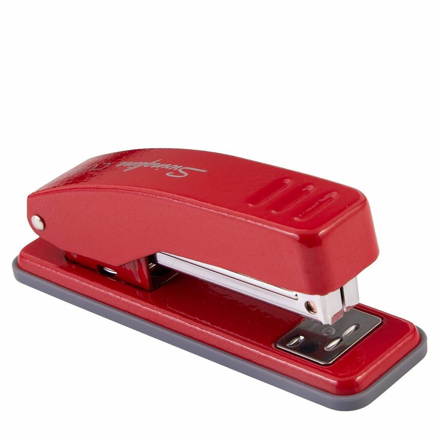 Swingline Cub Compact Stapler, Half Strip, 105 Staple Capacity, 20 Sheet, Electric Rio Red, Metal, 1 Each