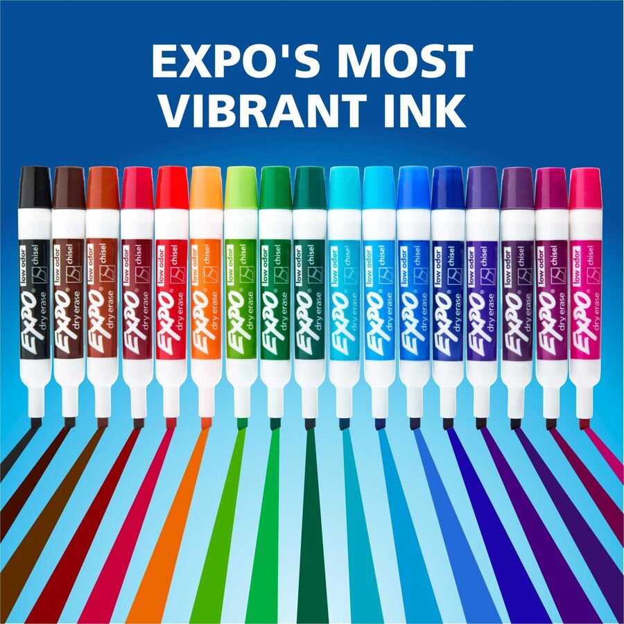 Expo Dry Erase Markers, Chisel Tip, Green Ink, Erasable, 1 Dozen