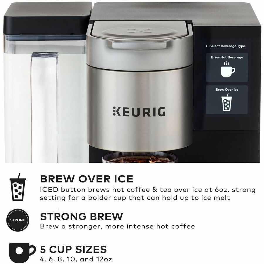 Keurig K-2550 Brewer, 3.44 Quart Water Tank, K-Cup Pod Compatible, Black, 1 Each