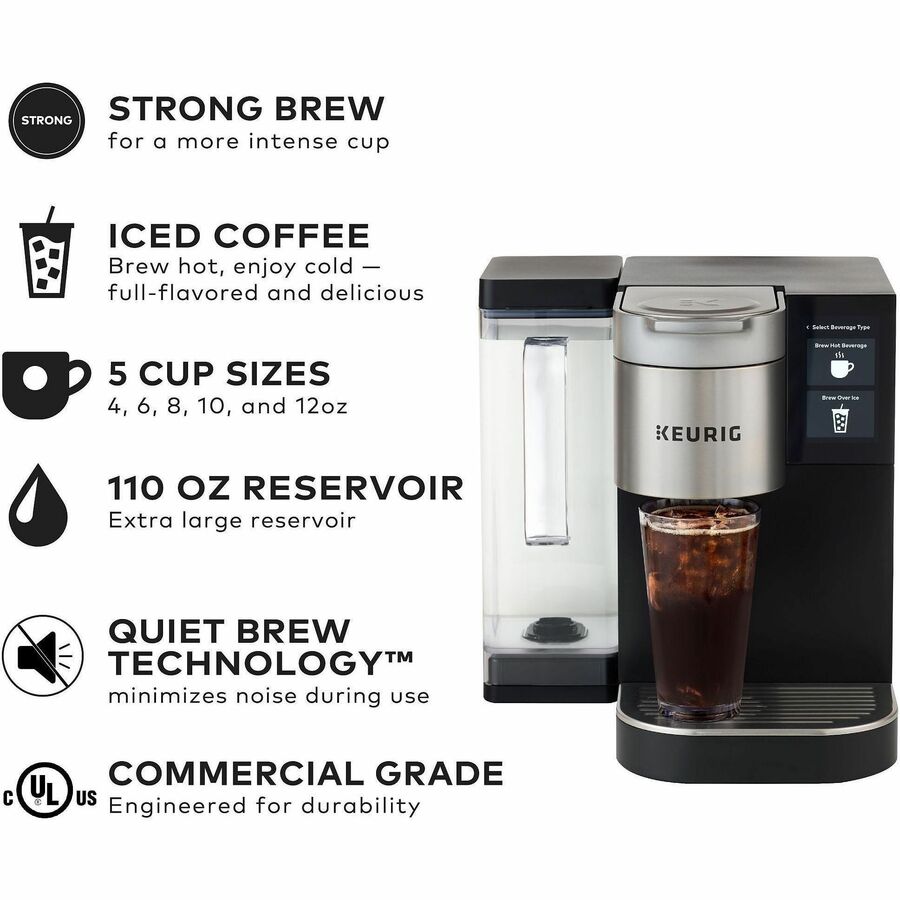 Keurig K-2550 Brewer, 3.44 Quart Water Tank, K-Cup Pod Compatible, Black, 1 Each