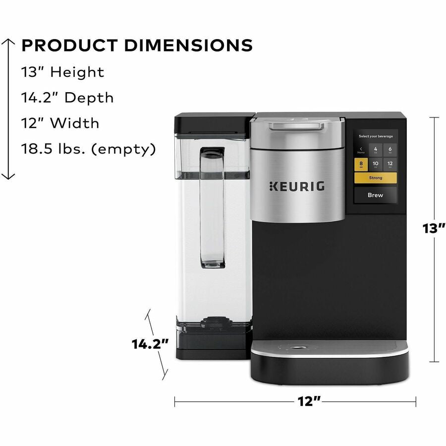Keurig K-2550 Brewer, 3.44 Quart Water Tank, K-Cup Pod Compatible, Black, 1 Each