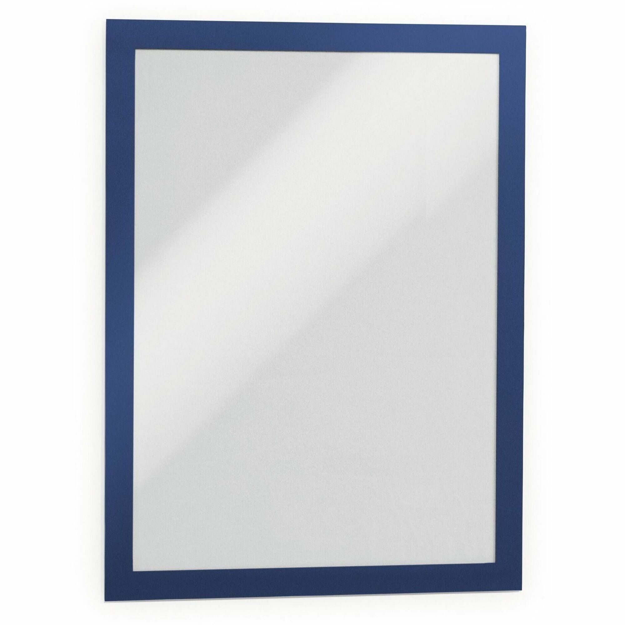 9.50" x 12" Frame Size - Portrait, Landscape - Magnetic, Easy to Use, Self-adhesive, Anti-glare, Sturdy - Plastic - Dark Blue - 2 / Pack - TAA Compliant