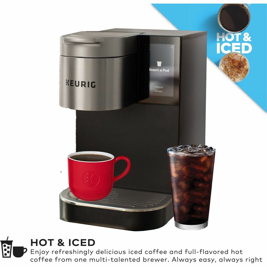 Keurig K-2550 Brewer, Programmable, Touchscreen, Direct Line Plumbing, Black, 1 Each