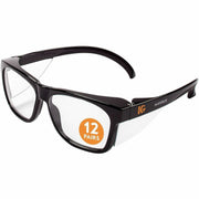Ansell V30 Maverick Safety Glasses, Clear Polycarbonate Lens, Black Frame, Anti-Fog, Lightweight, Durable, Comfortable, ANSI Z87.1+ Certified, 1 Each