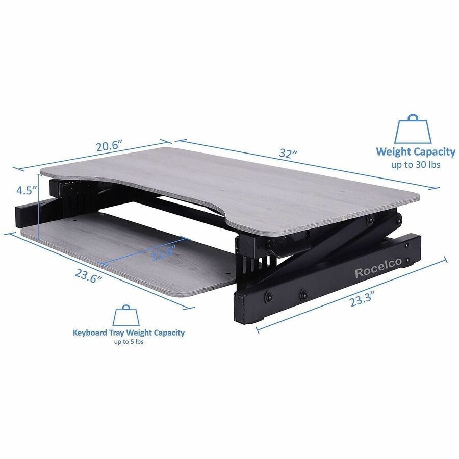 Rocelco Standing Desk Converter