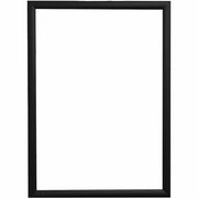 Deflecto Wall Mount Snap Frame - 12.25" x 18.25" Frame Size - Holds 11" x 17" Insert - Wall Mountable - Landscape, Portrait - Lightweight, Front Loading, Anti-glare - Aluminum, Plastic - Black - 1 Each