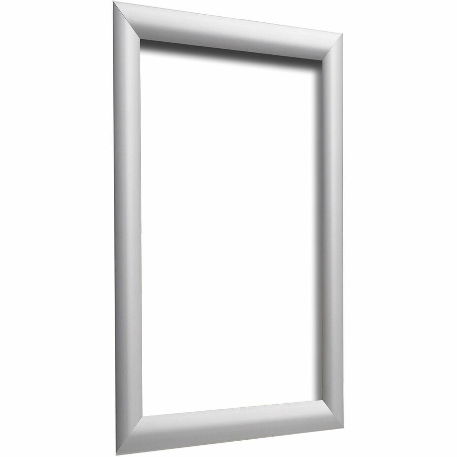 Deflecto Wall Mount Snap Frame - 12.25" x 18.25" Frame Size - Holds 11" x 17" Insert - Wall Mountable - Landscape, Portrait - Lightweight, Front Loading, Anti-glare - Aluminum, Plastic - Silver - 1 Each