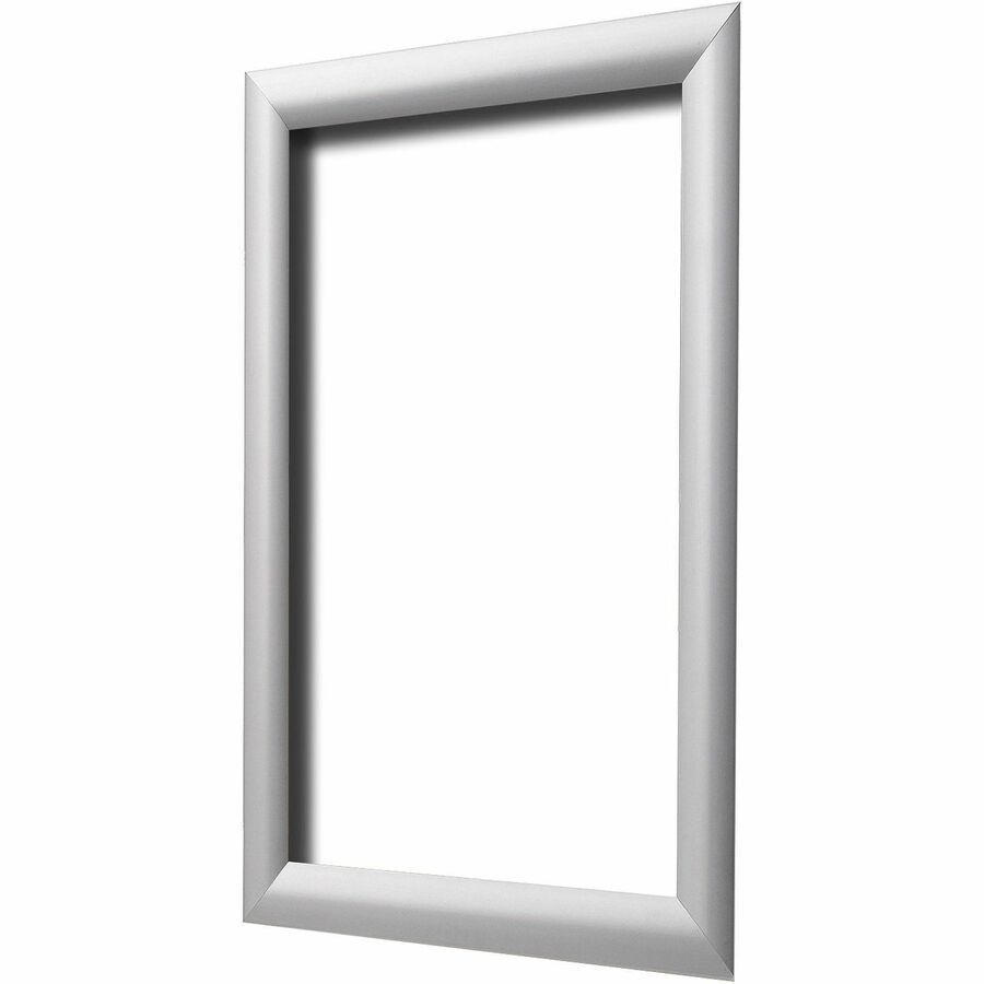 Deflecto Wall Mount Snap Frame - 12.25" x 18.25" Frame Size - Holds 11" x 17" Insert - Wall Mountable - Landscape, Portrait - Lightweight, Front Loading, Anti-glare - Aluminum, Plastic - Silver - 1 Each