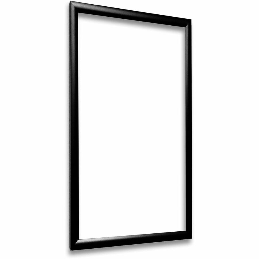 Deflecto Wall Mount Snap Frame - 19.13" x 25.25" Frame Size - Holds 18" x 24" Insert - Wall Mountable - Landscape, Portrait - Lightweight, Front Loading, Anti-glare - Aluminum, Plastic - Black - 1 Each