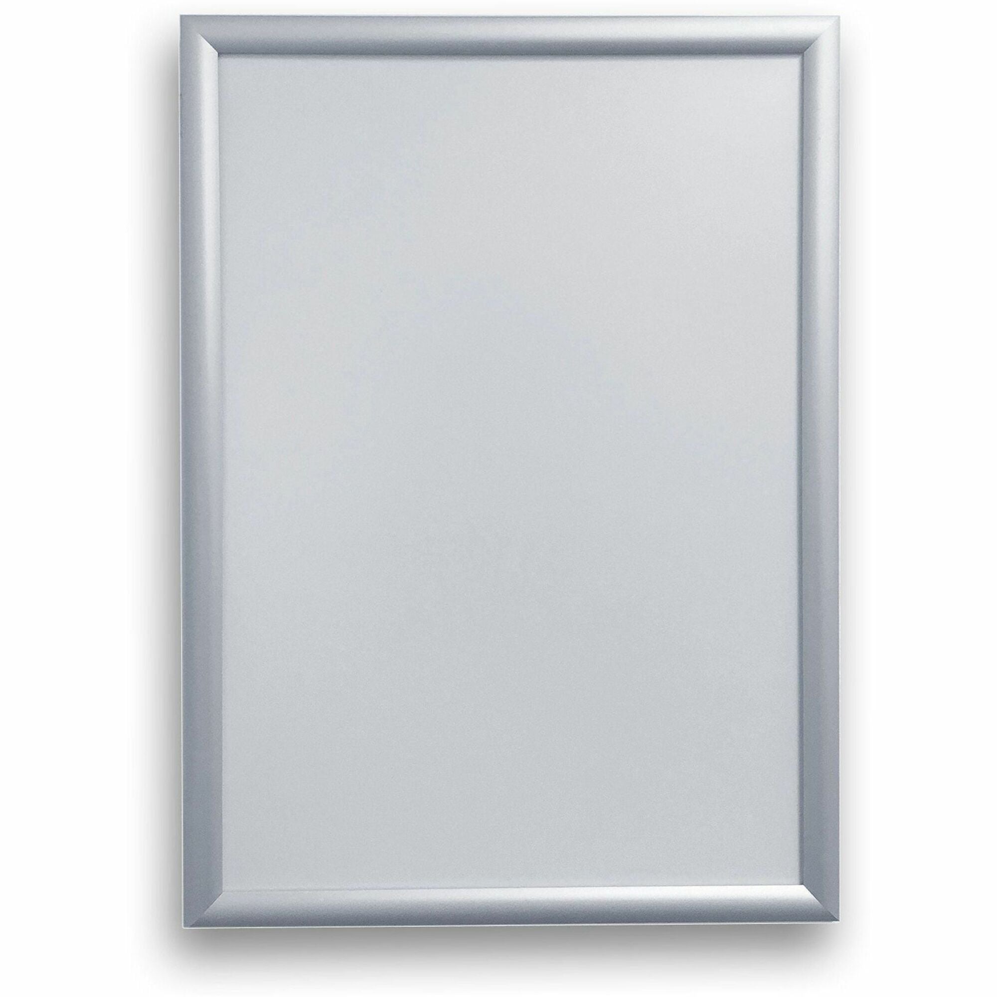 Deflecto Wall Mount Snap Frame - 19.13" x 25.25" Frame Size - Holds 18" x 24" Insert - Wall Mountable - Landscape, Portrait - Lightweight, Front Loading, Anti-glare - Aluminum, Plastic - Silver - 1 Each