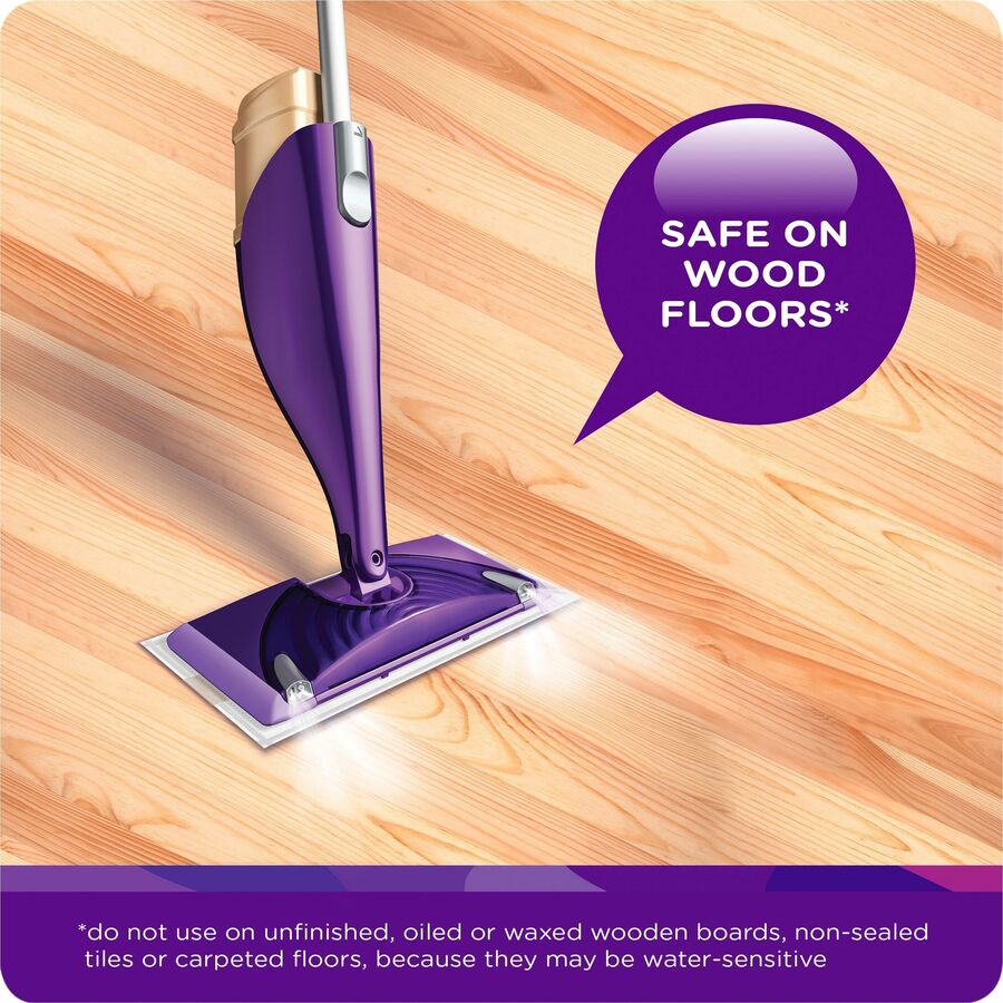 Swiffer WetJet Floor Cleaner - For Multi Surface, Multipurpose - Liquid - 42.2 fl oz (1.3 quart) - Lavender Vanilla Scent - Non-streaking, Phosphate-free, Quick Drying - Purple - 4 / Carton