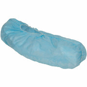 Recommended for: Workplace - Universal - Dry Particle, Dust, Dirt, Grime Protection - Polypropylene, Fabric - Blue - Light Duty, Disposable, Lightweight, Breathable, Skid Resistant, Low Skid, Elasticized, Serged Seams, Elastic Opening - 300 / Carton