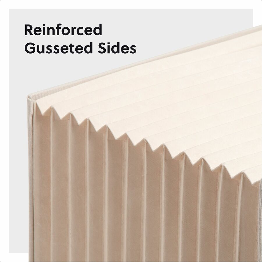 Smead Stadium 12-Pocket 1/3 Tab Cut Letter Size Recycled Expanding File, 8.5" x 11", 900 Sheet Capacity, 10.5" Expansion, 11 Dividers, Beige, 40% Recycled, 1 Each