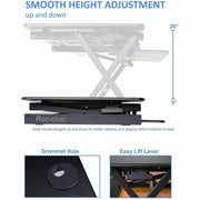 Rocelco Sit-to-Standing Desk Riser
