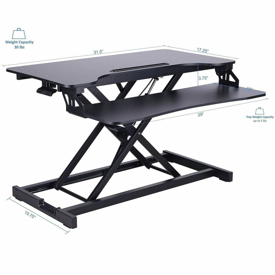 Rocelco Desk Riser & Dual-Monitor Mount