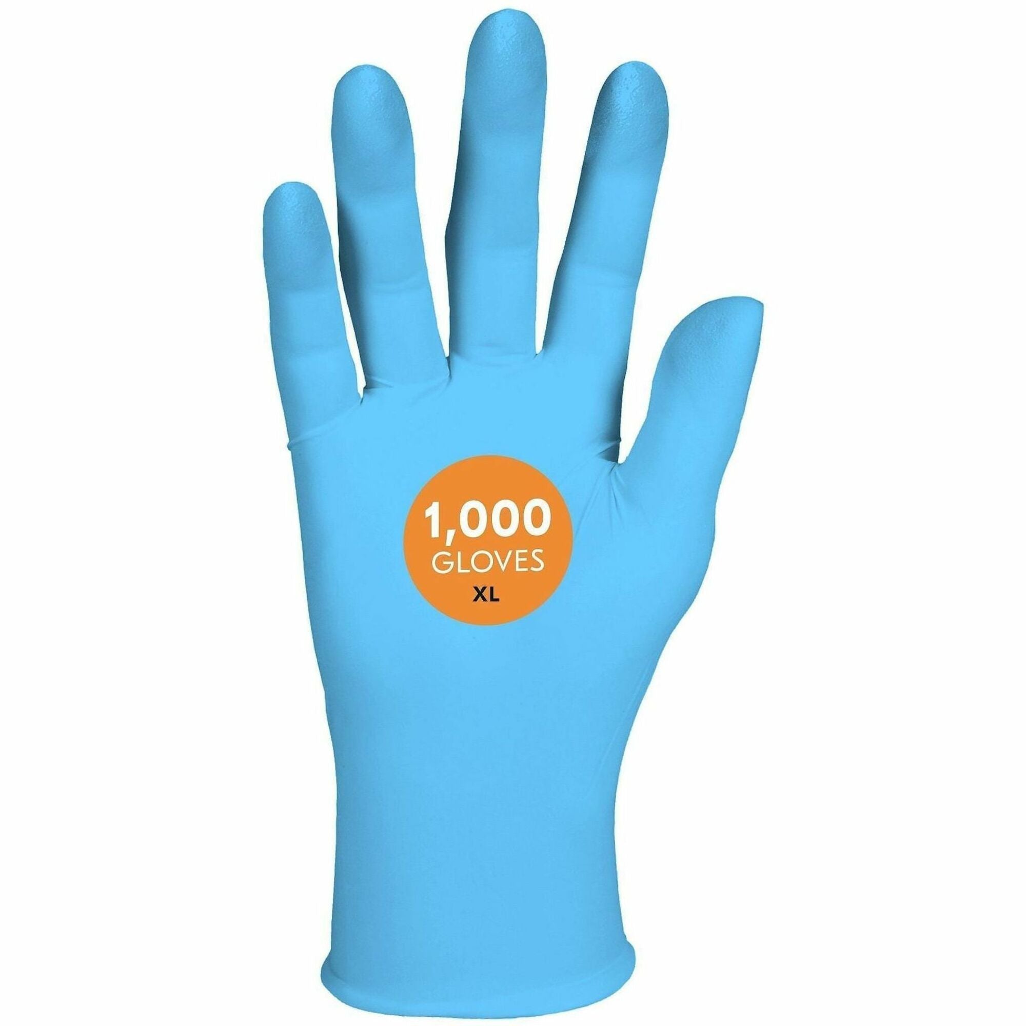 KleenGuard G10 Comfort Plus Blue Nitrile Gloves, X-Large, 4 mil Thickness, 9.5" Length, Powder-Free, Latex-Free, Textured Fingertip, Touchscreen Capable, 100 Gloves per Box