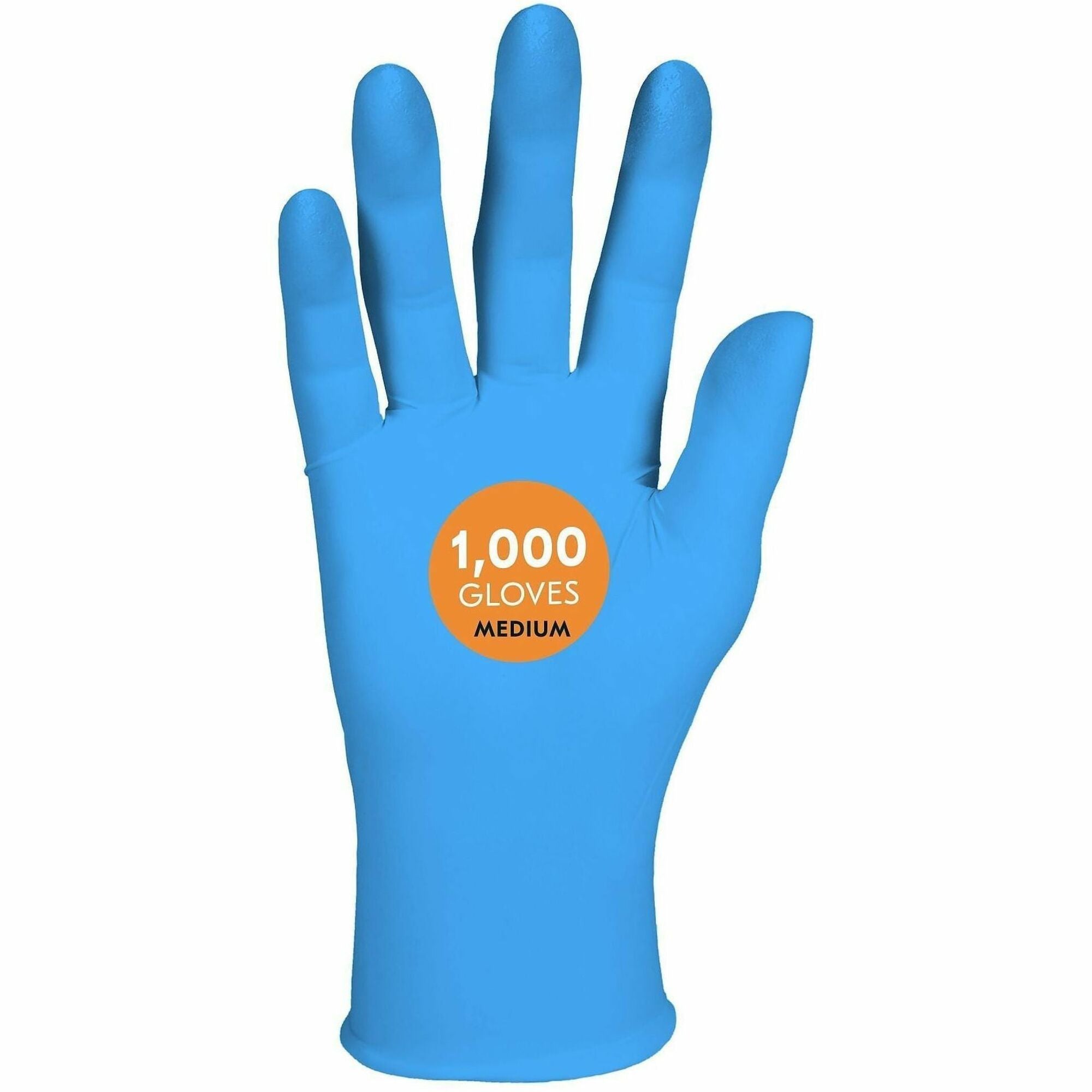KleenGuard G10 2Pro Nitrile Gloves, Medium, 6 mil Thickness, 9.5" Length, Blue, Latex-Free, Textured Fingertip, Touchscreen Capable, Beaded Cuff, 100 Gloves per Box