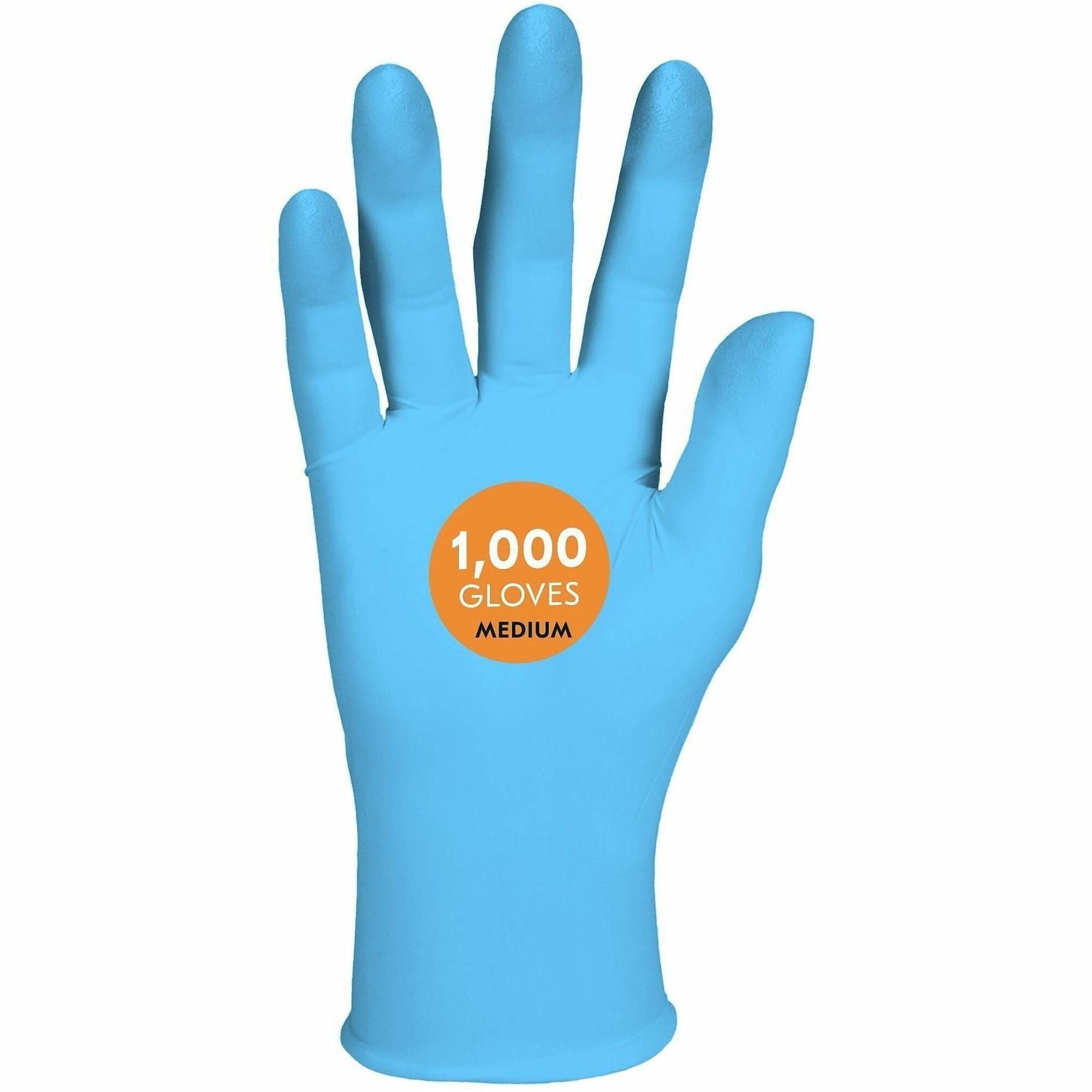 KleenGuard G10 Comfort Plus Blue Nitrile Gloves, 4 mil Thickness, 9.5" Length, Ambidextrous, Powder-Free, Touchscreen Capable, Textured Fingertips, Light Blue, 100 Gloves per Box