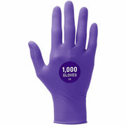 Kimtech Purple Nitrile Exam Gloves, X-Small, 5.9 mil Thickness, 9.5" Length, Textured Fingertip, Non-sterile, Latex-free, Powder-free, Durable, Recyclable, Purple, 100/Box