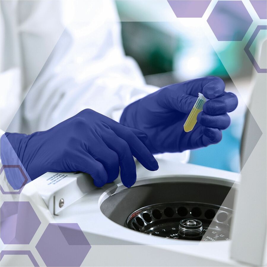 Kimtech Vista Nitrile Exam Gloves - 4.3 mil Thickness x 9.50" Glove Length - X-Small Size - For Right/Left Hand - Nitrile - Purple - Textured Fingertip, Comfortable, Latex-free, Recyclable - For Food, Chemotherapy, Healthcare, Industrial - 200 / Box