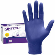 Kimtech Vista Nitrile Exam Gloves, Small, 4.3 mil Thickness, 9.5" Length, Purple, Textured Fingertip, Latex-Free, Powder-Free, Ambidextrous, Beaded Cuff, 200 Gloves per Box