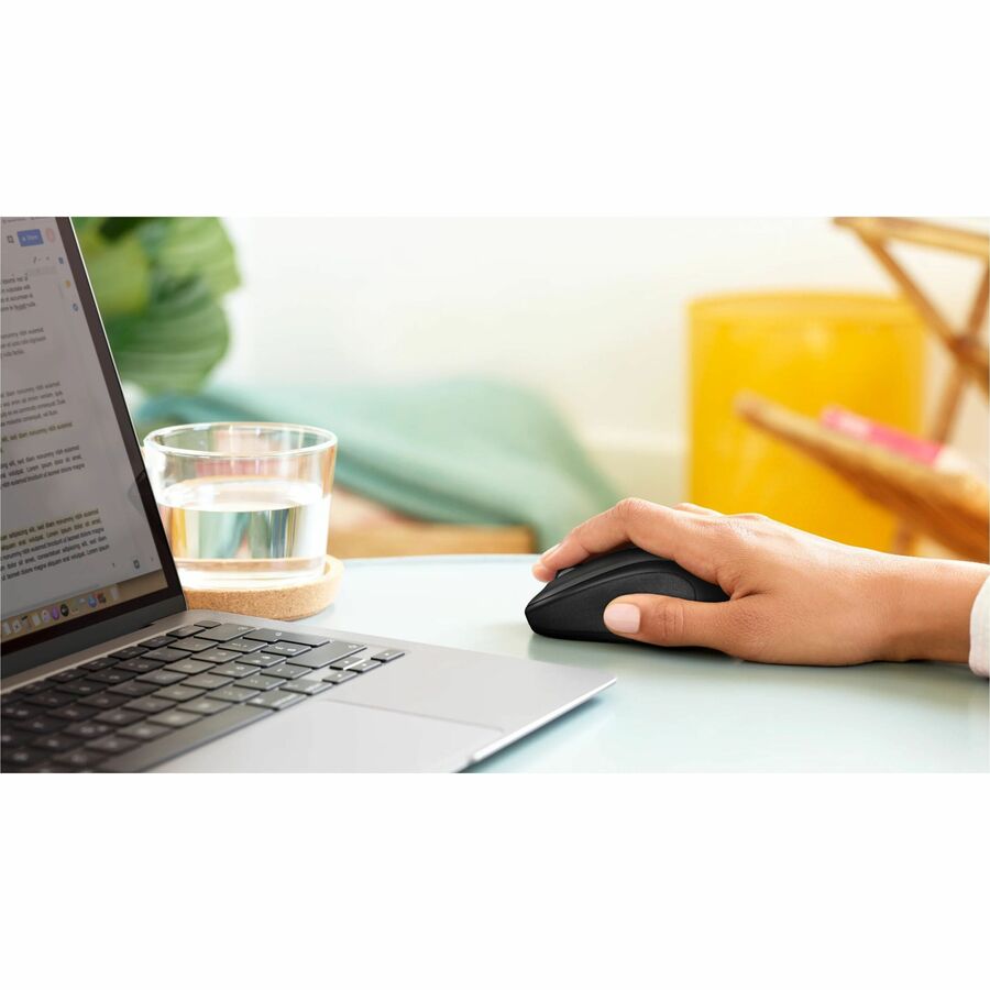 Logitech M325S Wireless Mouse - Optical - Wireless - 32.81 ft - Radio Frequency - 2.40 GHz - Black - USB - 1000 dpi - 4 Way Scroll - 5 Button(s) - Small Hand/Palm Size - Symmetrical - 1 x AA Battery Supported - 1 Each