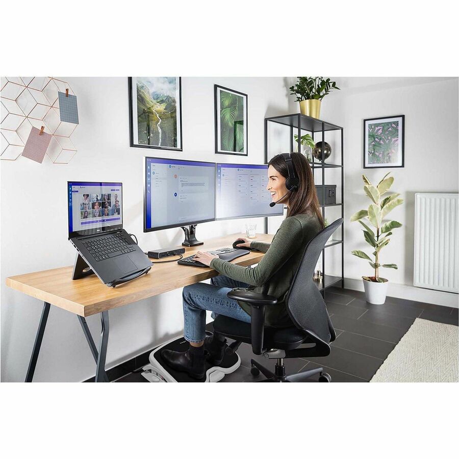 3.50" to 5" Adjustable Height - 30&deg; Tilt - Gray - 1 Each