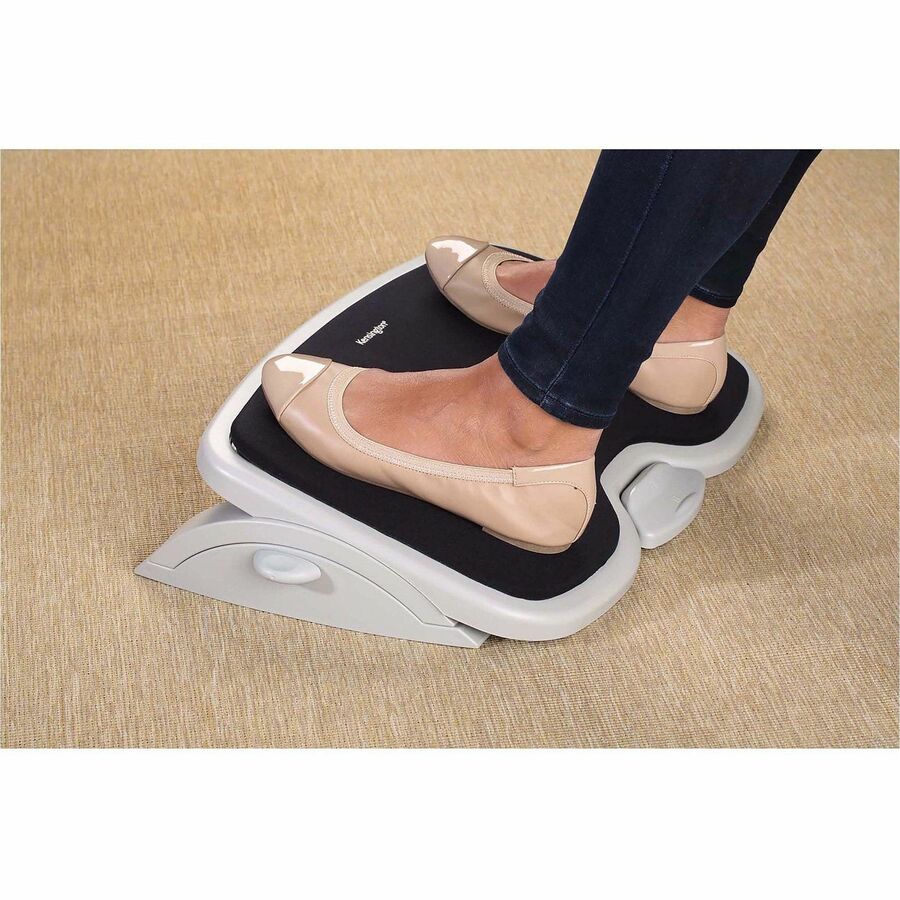 3.50" to 5" Adjustable Height - 30&deg; Tilt - Gray - 1 Each