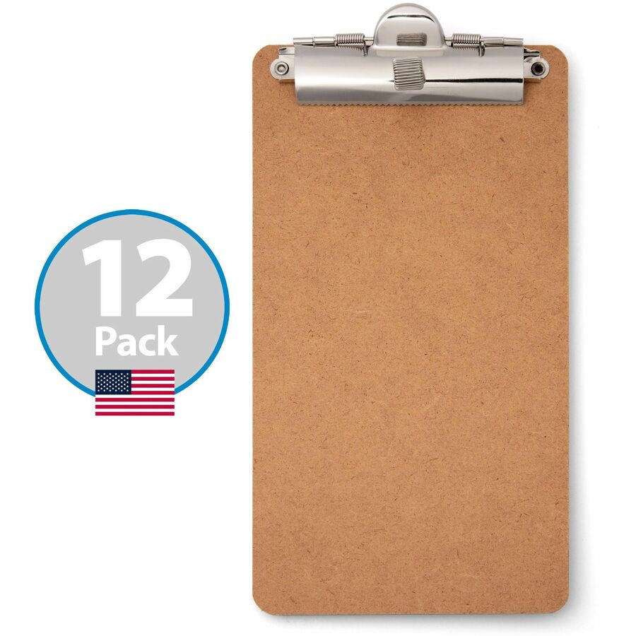 Officemate 83156 Receipt Clipboard, Portrait, Top Clip, 12pk