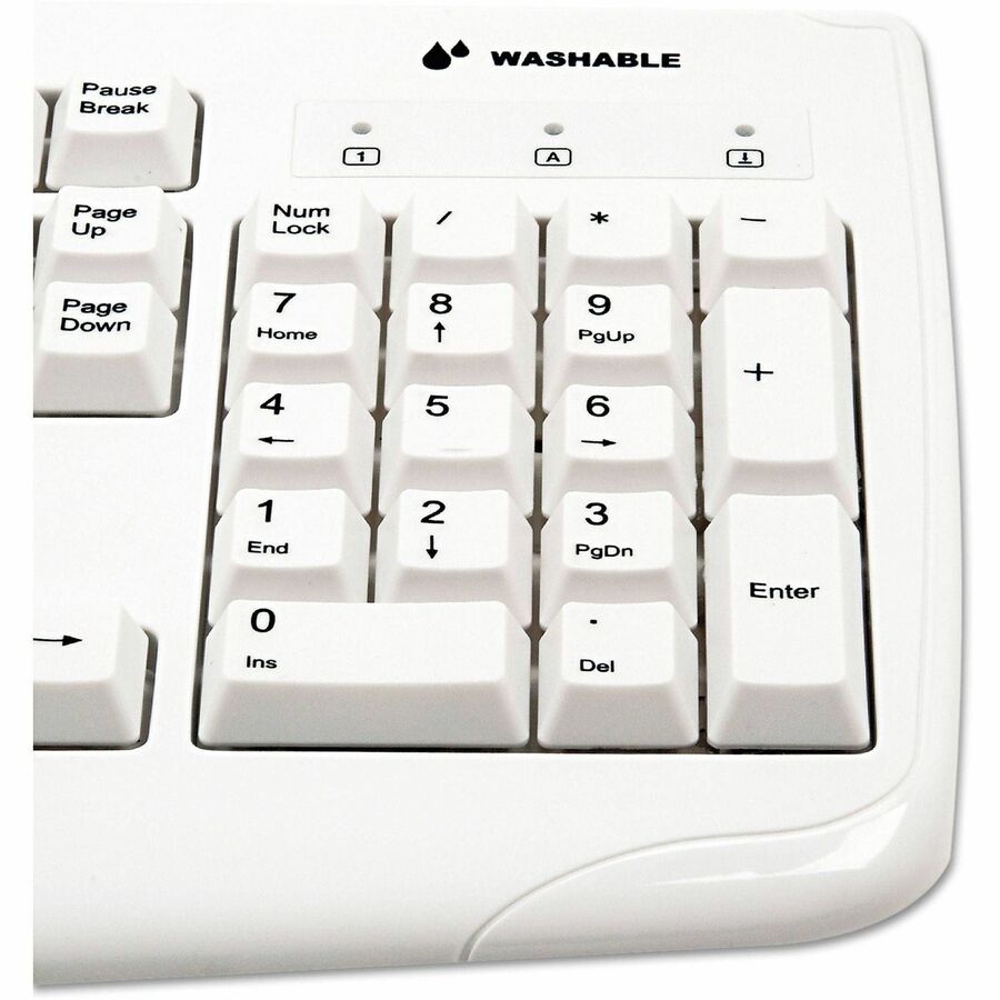 Cable Connectivity - PS/2, USB Interface - Email, Internet, Multimedia Hot Key(s) - White