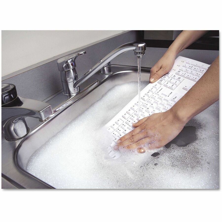 Cable Connectivity - PS/2, USB Interface - Email, Internet, Multimedia Hot Key(s) - White