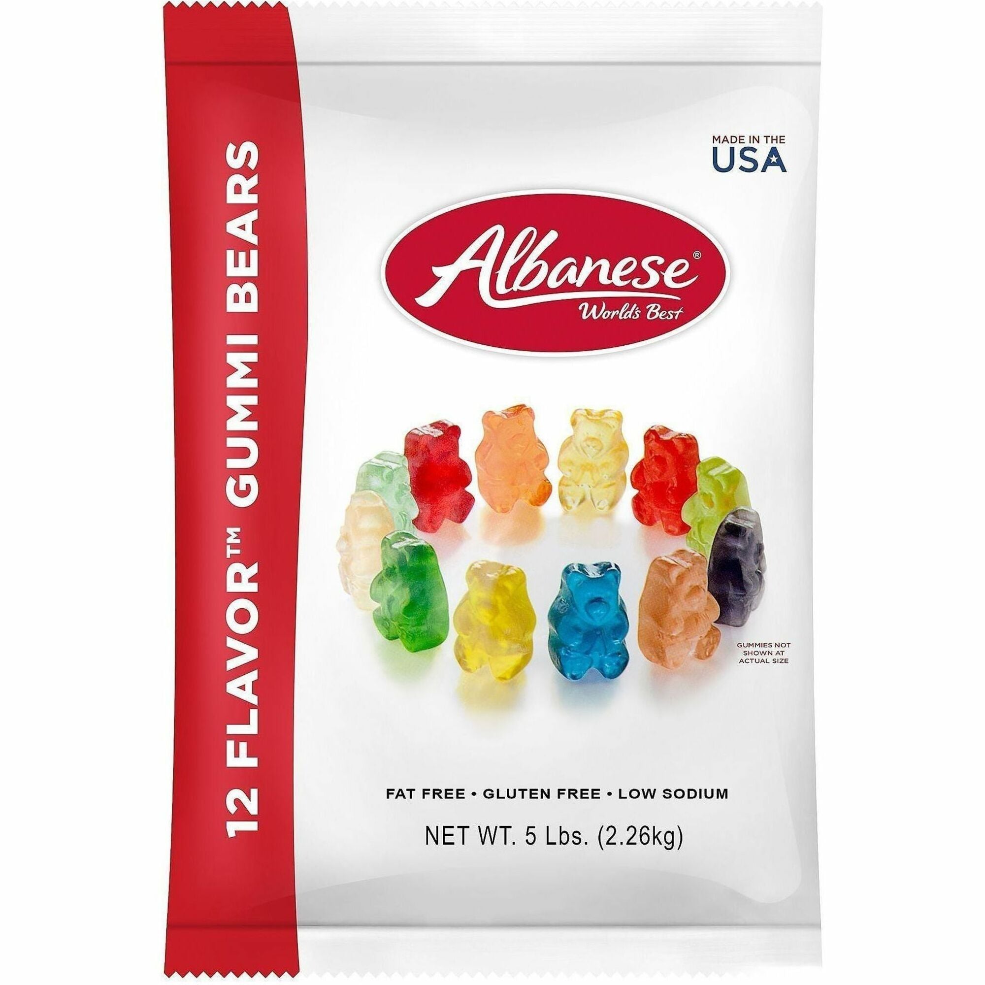 Blue Raspberry, Cherry, Grape, Lemon, Lime, Mango, Orange, Pineapple, Strawberry, Watermelon, Granny Smith Apple, ... - Gluten-free - 5 lb Pouch - 1 Carton