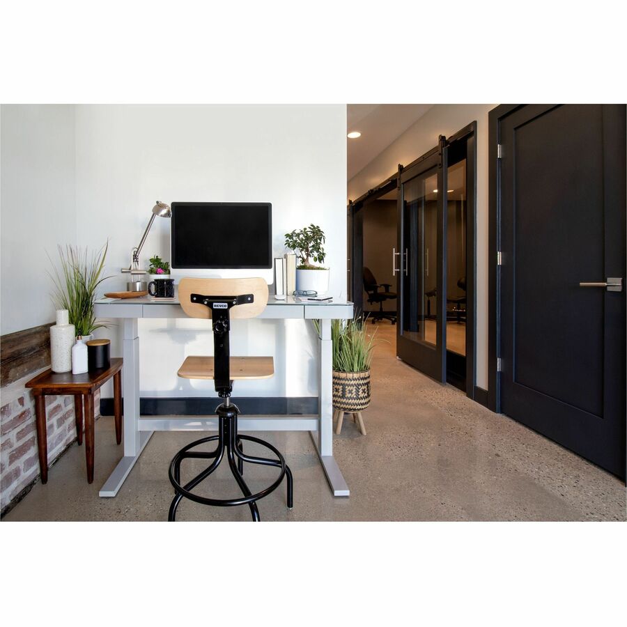 Natural Wood Seat Color - Maple, Plywood Seat Material - Plywood Back Material - Black Frame Color - Round Leg, 5-star Base - 1 Each