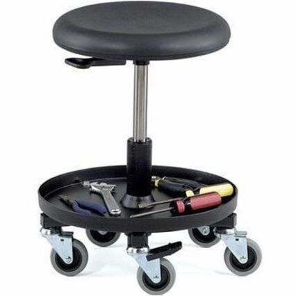 Polyurethane Seat Material - 5-star Base - Black - 1 Each