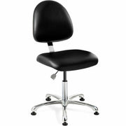 BEVCO Integra Series Chair - Polypropylene Back Material - Mid Back - 5-star Base - Black - Vinyl, Foam - 1 Each