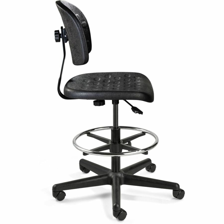 Polyurethane Seat Material - 5-star Base - Black - 1 Each