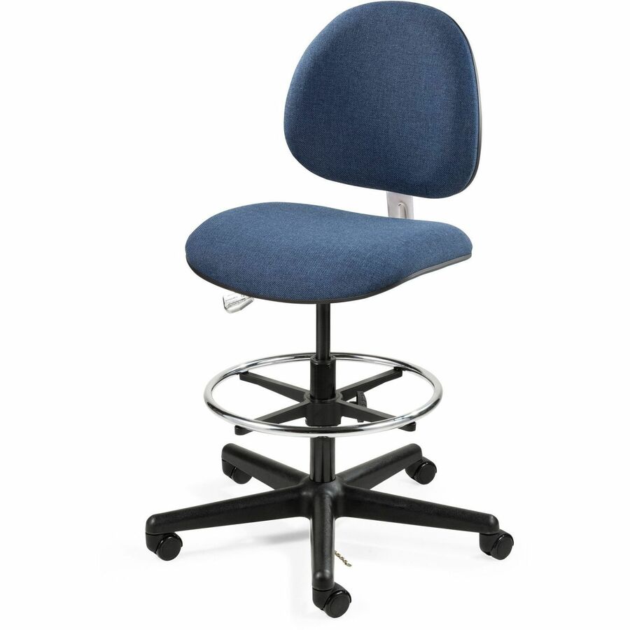 Navy Seat Color - Navy Back Color - 5-star Base - Fabric - 1 Each