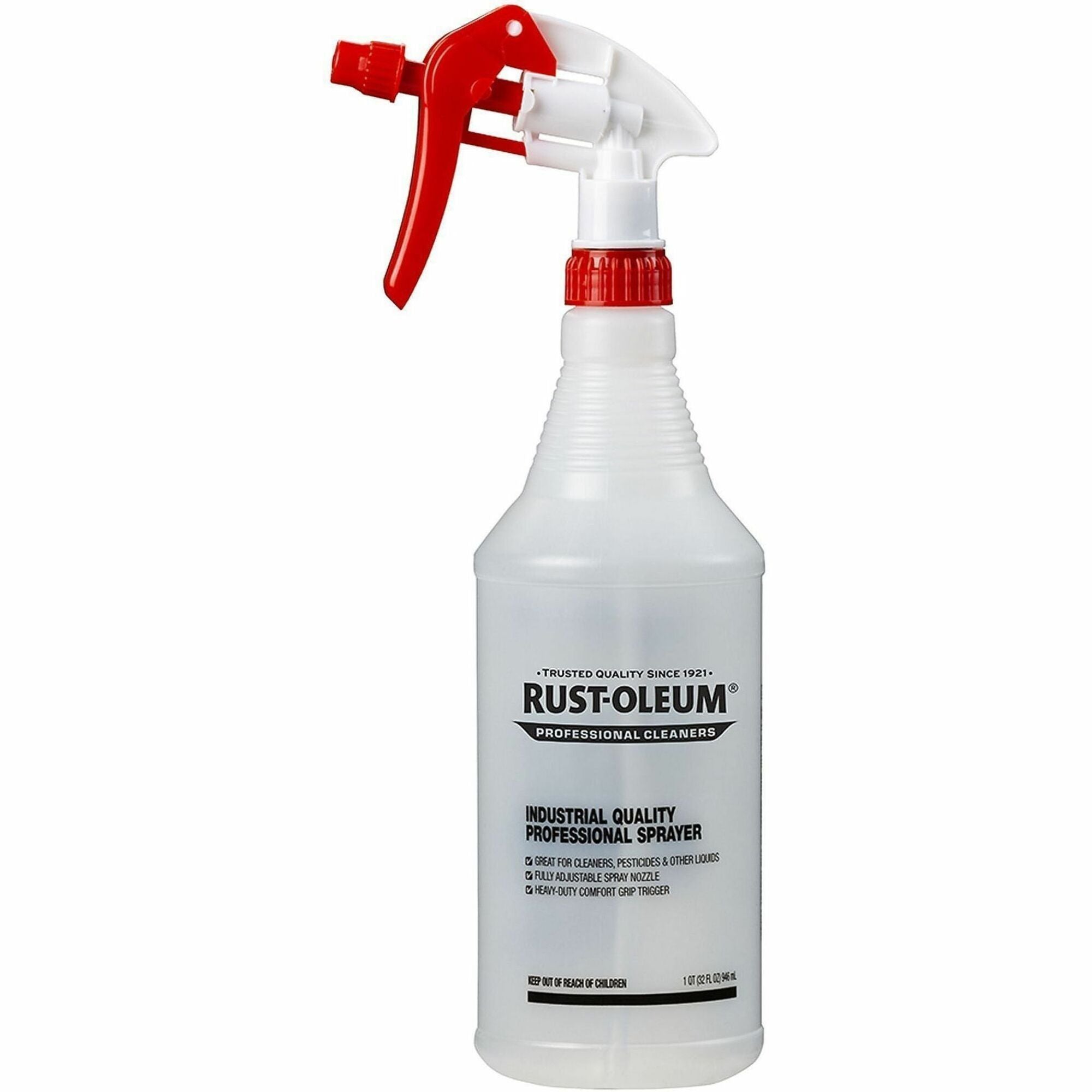 Suitable For Cleaning - Adjustable Nozzle, Heavy Duty, Comfortable Grip, Ergonomic - Clear - 12 / Carton